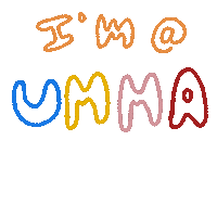 ummamuseum art color drawing um Sticker