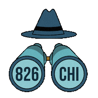 826CHI glasses writing binoculars 826chi Sticker