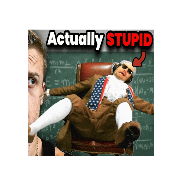 Being Stupid No Brain Sticker