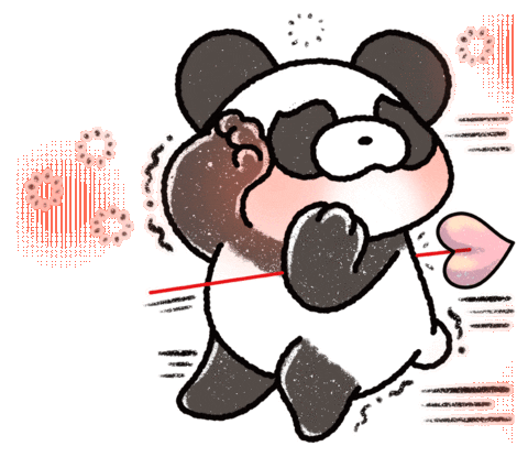 Panda Love Sticker