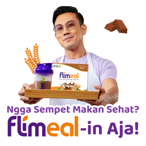 Meal Replacement Densu Sticker by Flimty Fiber