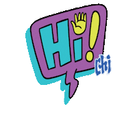 Pop Up Hello Sticker by Chi Forest