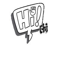 Pop Up Hello Sticker by Chi Forest