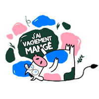 les2vaches food christmas noel les 2 vaches Sticker