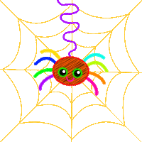 Halloween Spider Sticker by bini games