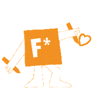 FacademybyFanta heart illustration orange draw Sticker