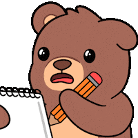 School Write It Down Sticker by BEARISH