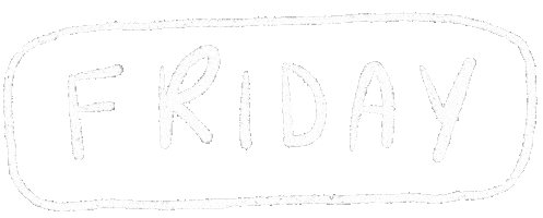 Friday Text Sticker