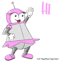 Robot Hello Sticker by Royalrivermusik