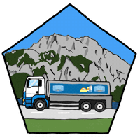Truck Traunstein Sticker by Gmundner Milch