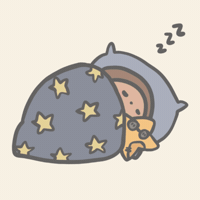 Tired Good Night GIF by Kumo x World