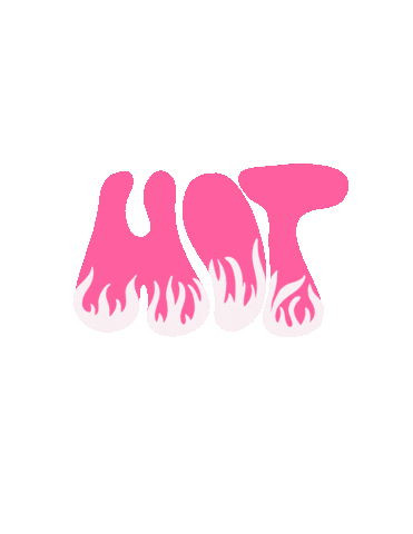 Pink Fire Sticker