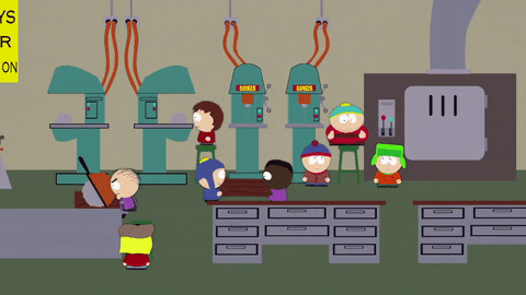 eric cartman desk GIF by South Park 