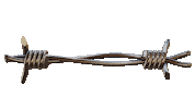 Barbed Wire 3D Sticker by Cavan Infante