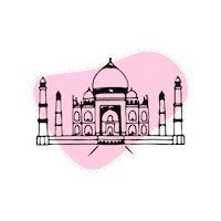 Taj Mahal India Sticker