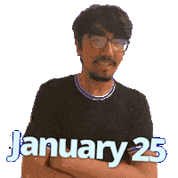 25Th January Sticker