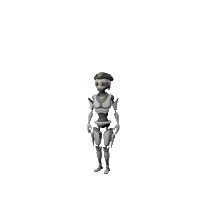 Robot Teleport Sticker by Decentraland