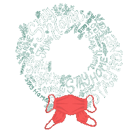 Stay Inside Merry Christmas Sticker by INTO ACTION