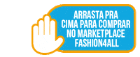 Fashion4All marketplace arraste pra cima comprar online moda center Sticker