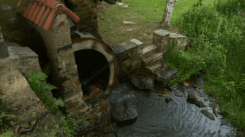river water wheel GIF by Jerology