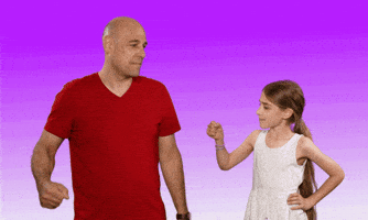 Fathers Day Fist Bump GIF by GIPHY Studios 2021