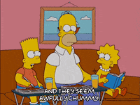homer simpson eating GIF