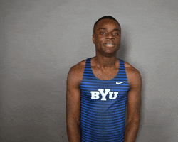 Celebrations Trackfield GIF by BYU Cougars