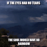 GrandCanyonTV rainbow cry tears lightning GIF