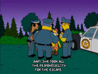 homer simpson police GIF