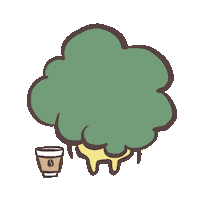 DrauciaJYStudio coffee bobo tata toto Sticker