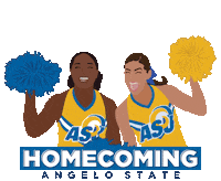Cheer Homecoming Sticker by Angelo State University