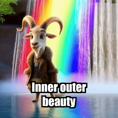 Rainbow Reflection GIF by Radiantelope