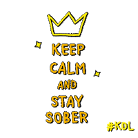 Sober Day Keep Calm Sticker by Alkohol? Kenn dein Limit.