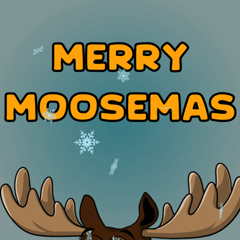 DoYouMoose giphyupload christmas snow nft GIF