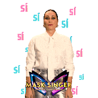 Si Yes Sticker by Mask Singer A3