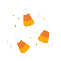 Candy Corn Halloween Sticker