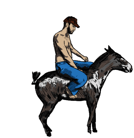 combo_ck giphyupload horse streetart streetartist Sticker