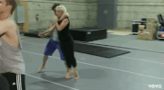 pink pink behind the scenes try choreography GIF