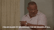 laurence fishburne guard my stuff GIF by ABC Network