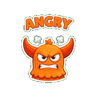 Angry Leave Me Alone Sticker by Momo & Tulus
