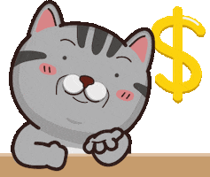Cat Money Sticker by VITA VITA ‧ 塔仔不正經