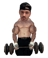 Bodybuilding Lift Sticker by Ruka Hore