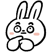 thisis_ting_ animals bunny rabbit awkward Sticker
