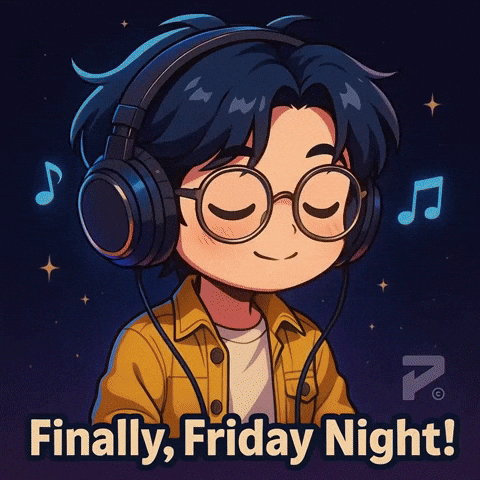 Friday Night Music Notes GIF by Persona