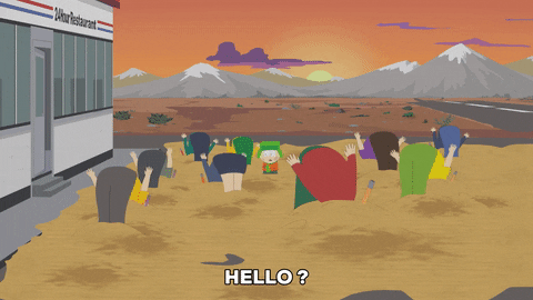 kyle broflovski head in sand GIF by South Park 