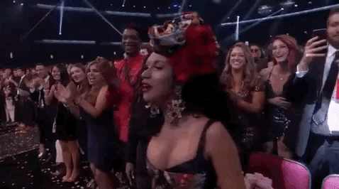 excited cardi b GIF by AMAs