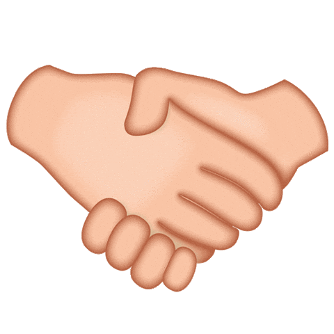 Collaborate Shake Hands Sticker by emoji® - The Iconic Brand