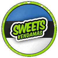 Flag Estonia Sticker by Sweets Kendamas
