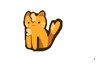 Tired Cat Sticker by BVK Students Hannover