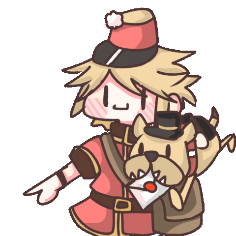 Dog Deliver Sticker by Fluffy the Thunder God 雷神阿毛